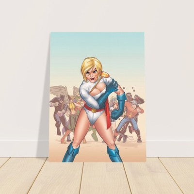 JSA Classified Cover by Amanda Conner Poster - Superhero Action Art 2