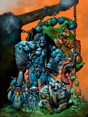 SIMON BISLEY LOBO BOUNTY HUNTING POSTER – ULTRA VIOLENT ANTI-HERO Wall Art Decor