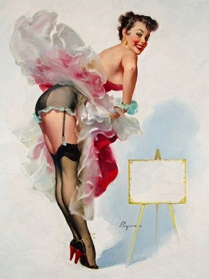 Gil Elvgren Pin-Up Set of 3 Posters Stepping Out Toast of the Town It's a Snap 3
