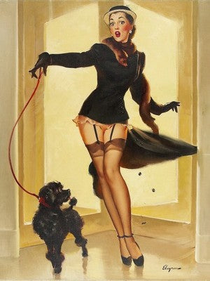 Gil Elvgren Skirting the Issue (1952) Vintage Pin-Up Poster
