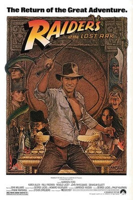 Raiders of the Lost Ark Indiana Jones 1981 Adventure Poster Wall Art Decor