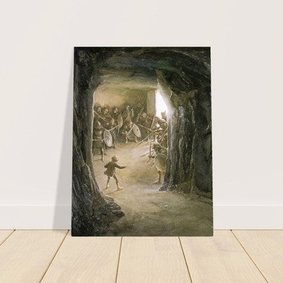 The Gate of The Goblins by Alan Lee (1997) Fantasy Poster - Lord of The Rings Ar 2
