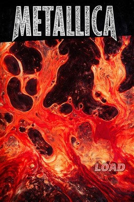 METALLICA Load Album Poster – Molten Metal Lava Flames Wall Art Decor