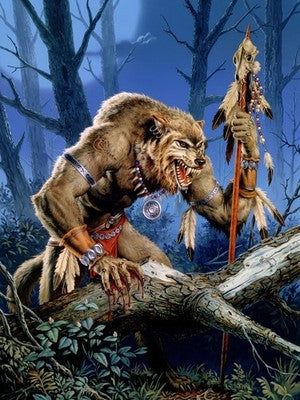 WEREWOLF APOCALYPSE BY CLYDE CALDWELL POSTER FANTASY WALLART DECOR RPG ART