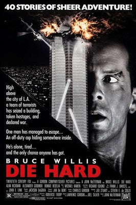 Die Hard (1988) Bruce Willis Action Movie Poster - Classic Film Art