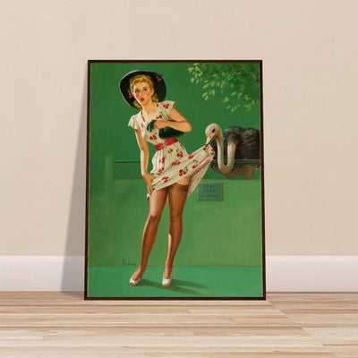 Art Frahm Ostrich Feathers (1951) - Framed Poster 2