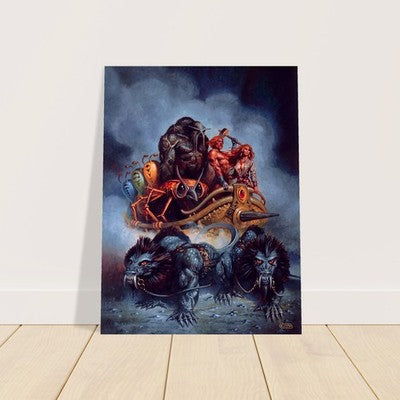 CLYDE CALDWELL 096 FANTASY ADVENTURE POSTER WALL ART VIBRANT-COLORED SHARP 2