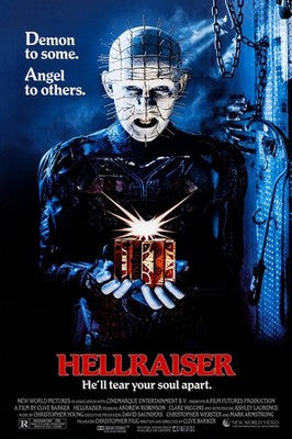 Hellraiser 1987 Poster – Pinhead Demon Angel Horror Film Art Wall Art Decor