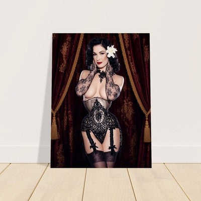Dita Von Teese Gala Christmas Issue Poster 2002 – Vintage Playboy 2