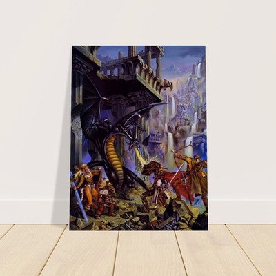 Dragonlance Dragons of Despair Clyde Caldwell D&D Poster 1984 Wall Art Decor 3
