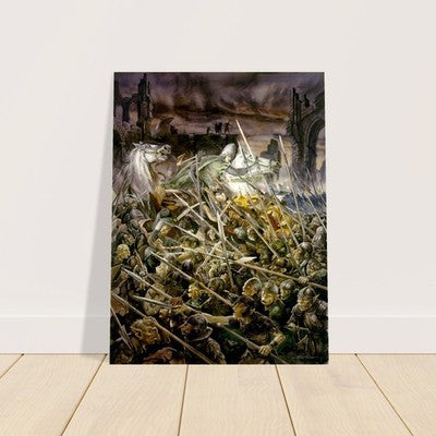Battle of the Hornburg by Alan Lee (1976) - LOTR Poster 2