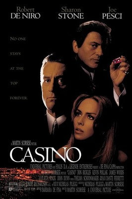 Casino (1995) Movie Poster - De Niro, Stone, Pesci