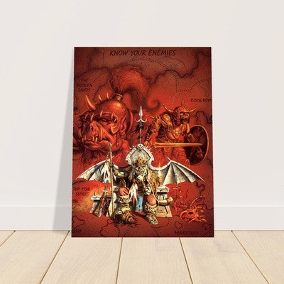 ORCS OF THAR BY CLYDE CALDWELL POSTER D&D FANTASY WALLART SHARP-DETAIL RPG 2