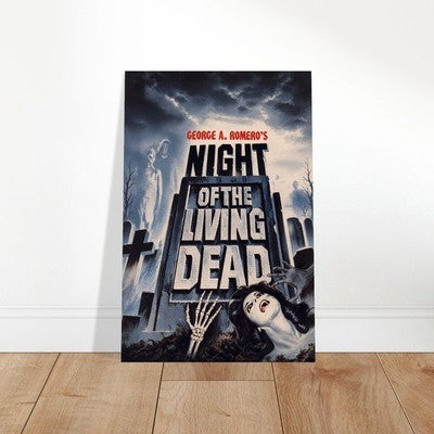 Night of the Living Dead George A. Romero Poster – Classic Horror Film Art 2