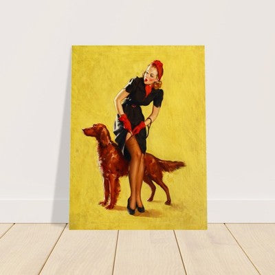 A Hitch in Time by Gil Elvgren (1941) Vintage Poster 2