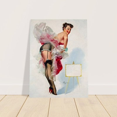 Gil Elvgren Toast of the Town (1953) Vintage Pin-Up Poster 2