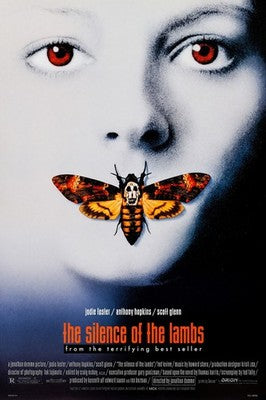 The Silence of the Lambs Movie Poster (1991) - Classic Thriller
