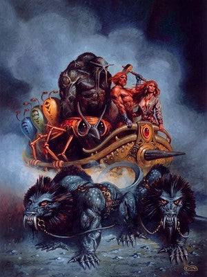 CLYDE CALDWELL 096 FANTASY ADVENTURE POSTER WALL ART VIBRANT-COLORED SHARP