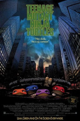 Teenage Mutant Ninja Turtles 1990 Movie Poster - Classic Action