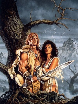 TANIS SHADOW YEARS BY CLYDE CALDWELL POSTER D&D FANTASY WALLART DECOR