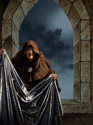 TAPESTRY OF DARK SOULS BY CLYDE CALDWELL POSTER 1992 FANTASY WALLART