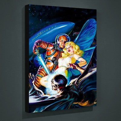 Norman Saunders Polaris and Goddess Glorian Canvas Wall Art 24x32 Stretched