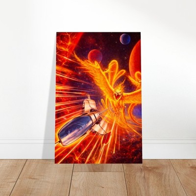 Thunder Force 3 Arcade Game Poster – Space Fighter vs Fire Demon Wall Art Decor 2