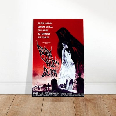 BURN WITCH BURN Classic Horror Movie Poster – Vintage Occult Film Art 2