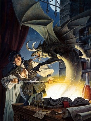 FORBIDDEN LORE BY CLYDE CALDWELL POSTER D&D RAVENLOFT FANTASY VIBRANT