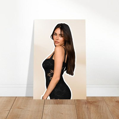Madison Beer in Black Lace Poster – Modern Celebrity Portrait 2022 2