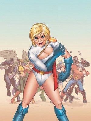 JSA Classified Cover by Amanda Conner Poster - Superhero Action Art