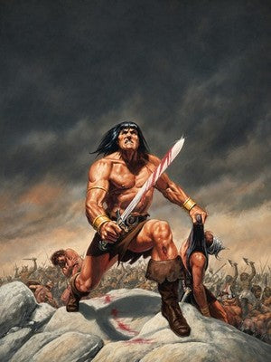 Conan The Barbarian Poster by Bob Larkin (1979) - Unframed