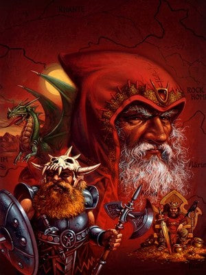 THE DWARVES OF ROCKHOME 1988 BY CLYDE CALDWELL POSTER D&D FANTASY WALLART