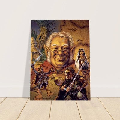 THE FIVE SHIRES BY CLYDE CALDWELL POSTER D&D FANTASY WALLART VIBRANT 2