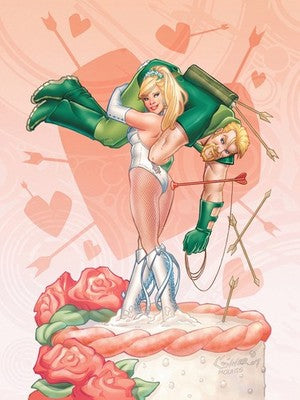 Green Arrow Black Canary by Amanda Conner Poster