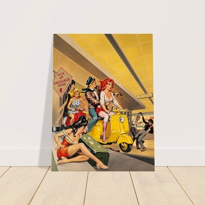 Earl Norem Terminal Getaway 1969 Poster – Vintage Scooter Adventure 2
