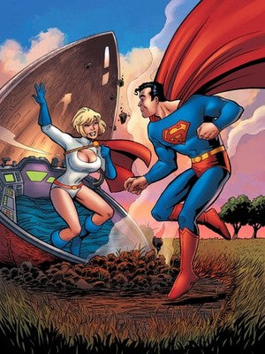 JSA Classified #1 Superman & Supergirl Poster by Amanda Conner