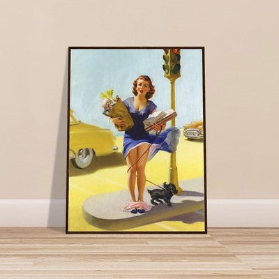 Art Frahm No Time to Go (1955) Framed Poster 2