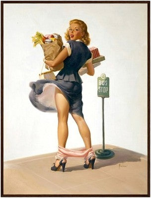 Art Frahm O-Oh! (1955) Framed Poster - Vintage Pin-Up