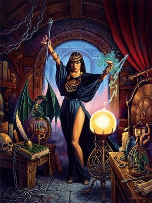 MARVELOUS MAGIC BY CLYDE CALDWELL POSTER D&D FANTASY WALLART DECOR