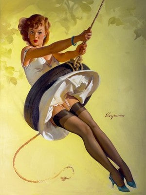 Swingin' Sweetie by Gil Elvgren (1968) Vintage Poster