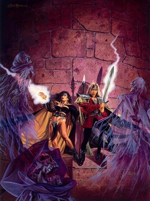 FROM THE SHADOWS BY CLYDE CALDWELL POSTER DUNGEONS & DRAGONS RPG FANTASY