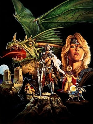 FORGOTTEN REALMS BY CLYDE CALDWELL POSTER D&D FANTASY RPG WALLART SHARP