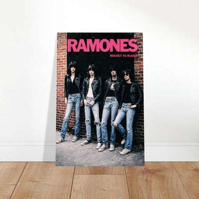 Ramones Rocket to Russia Album Poster – Punk Rock Icons Leather Jackets 2