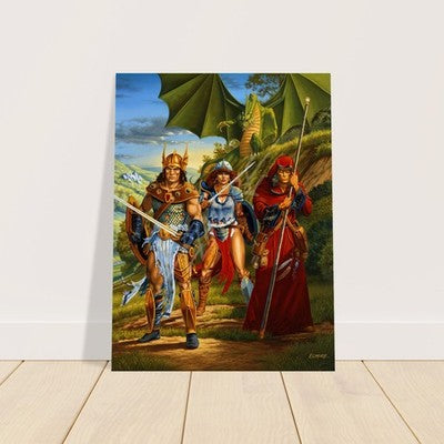 Dragonlance Dragons of Spring Dawning Larry Elmore D&D Poster 1985 Wall Art 3