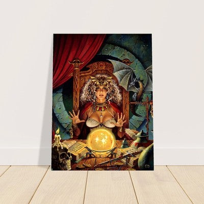 THE FORTUNE TELLER BY CLYDE CALDWELL POSTER FANTASY DECORATION RPG VIBRANT 2
