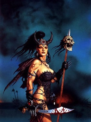 FALLEN ANGEL BY CLYDE CALDWELL POSTER VIBRANT-COLORED FANTASY WALLART