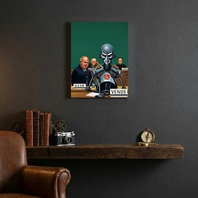 Edward Valigursky The Delegate from Venus Canvas Wall Art 24x32 Stretched 3
