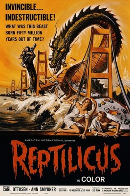 Reptilicus Movie Poster – Giant Dragon Monster Vintage SciFi