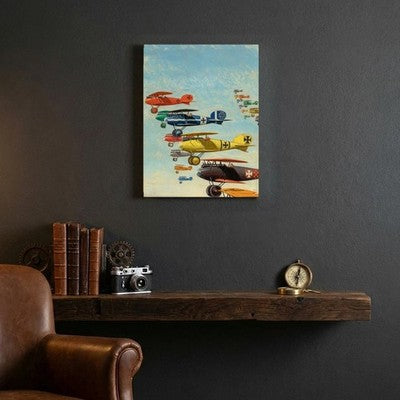Rudolph Belarski Wings Fighting Aces 1934 Canvas Wall Art 24x32 Stretched 3